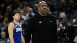 Sacramento Kings coach Mike Brown calls a timeout during NBA