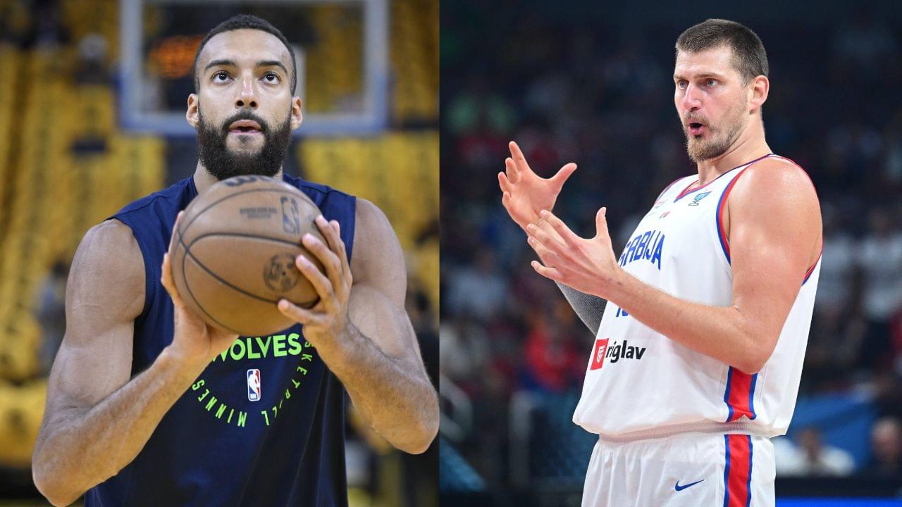 Rudy Gobert (L), Nikola Jokic (R)