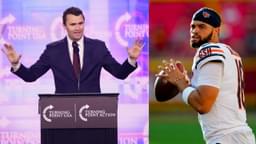 Charlie Kirk and Caleb Williams