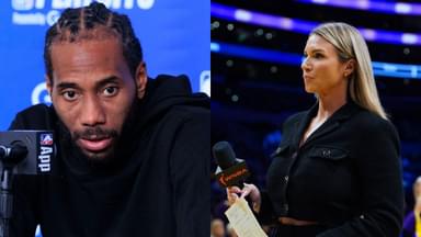 Kawhi Leonard (L), Allie Clifton (R)