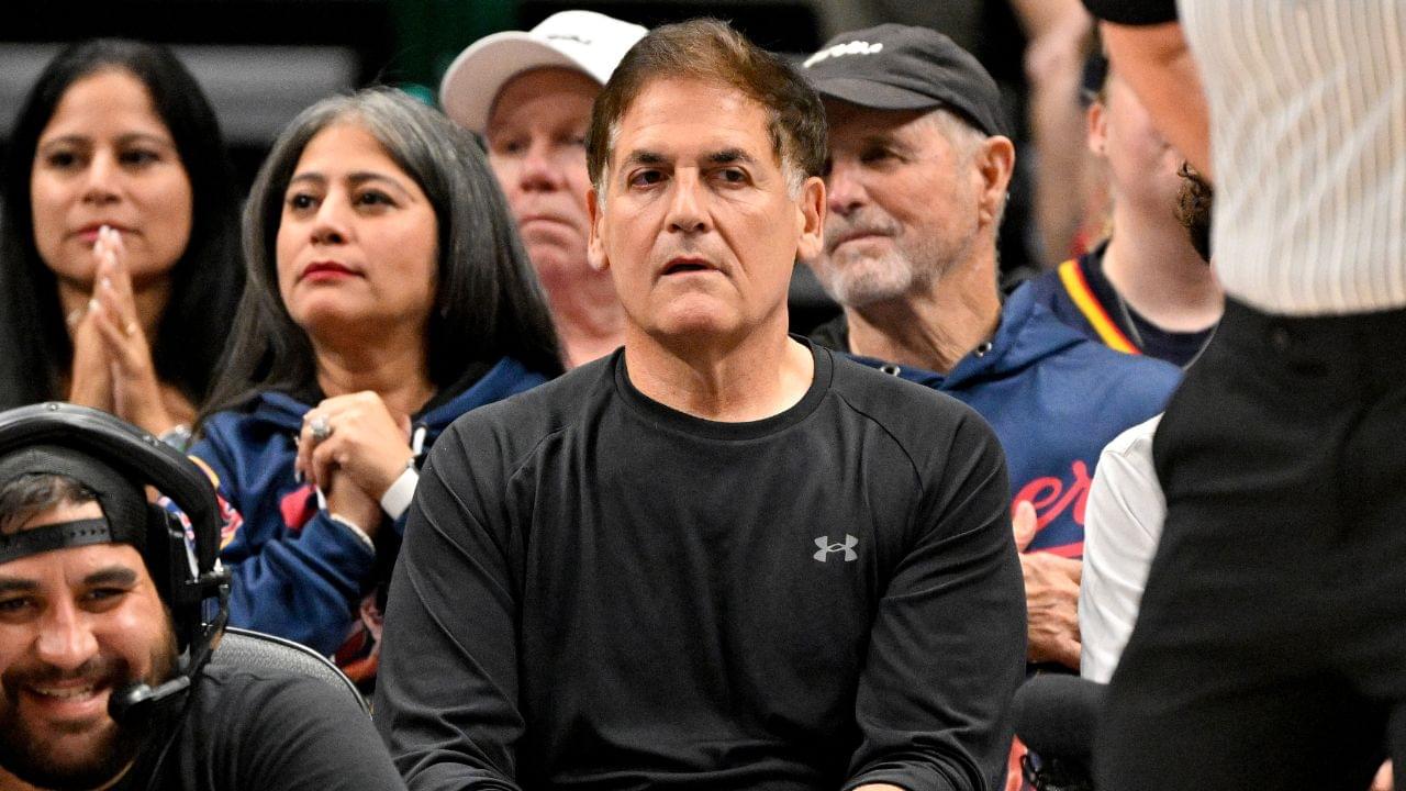 Dallas Mavericks minority owner Mark Cuban watches the game between the Dallas Wings and the Indiana Fever during the first quarter at the American Airlines Center.