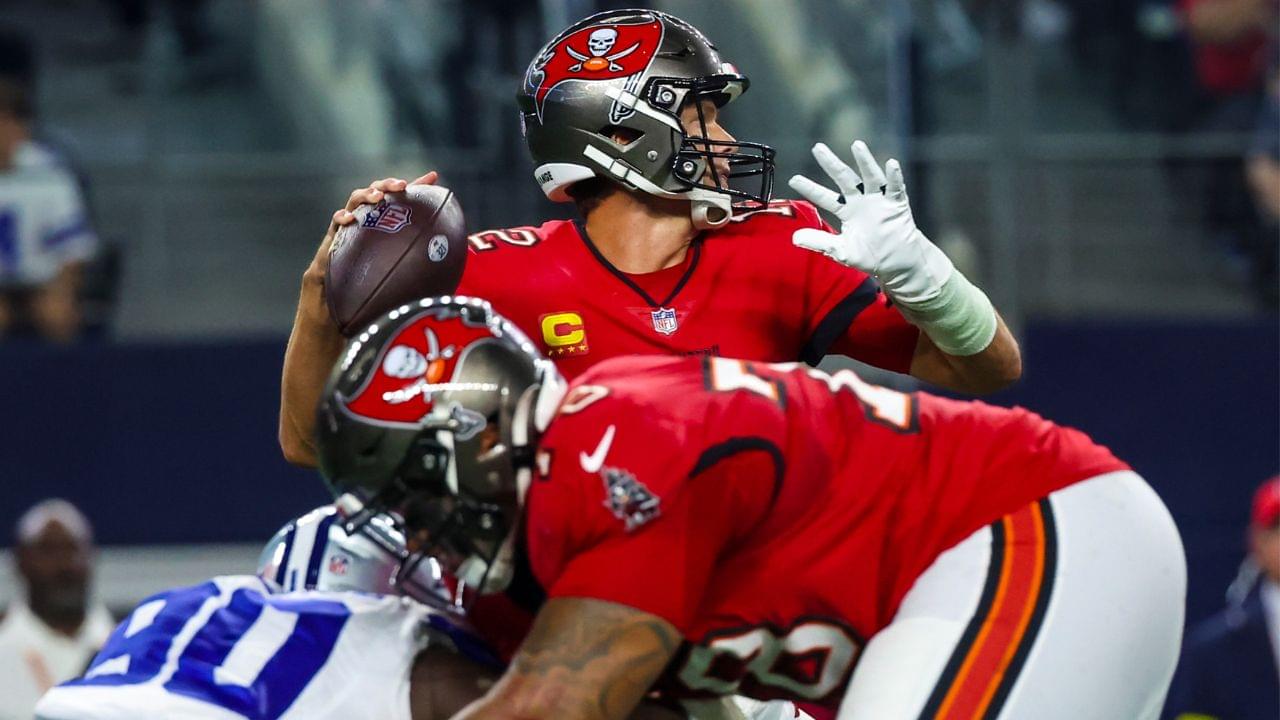 Tom Brady and Tristan Wirfs