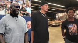 (L) Shaquille O'Neal (R) Devin Booker and iShowSpeed