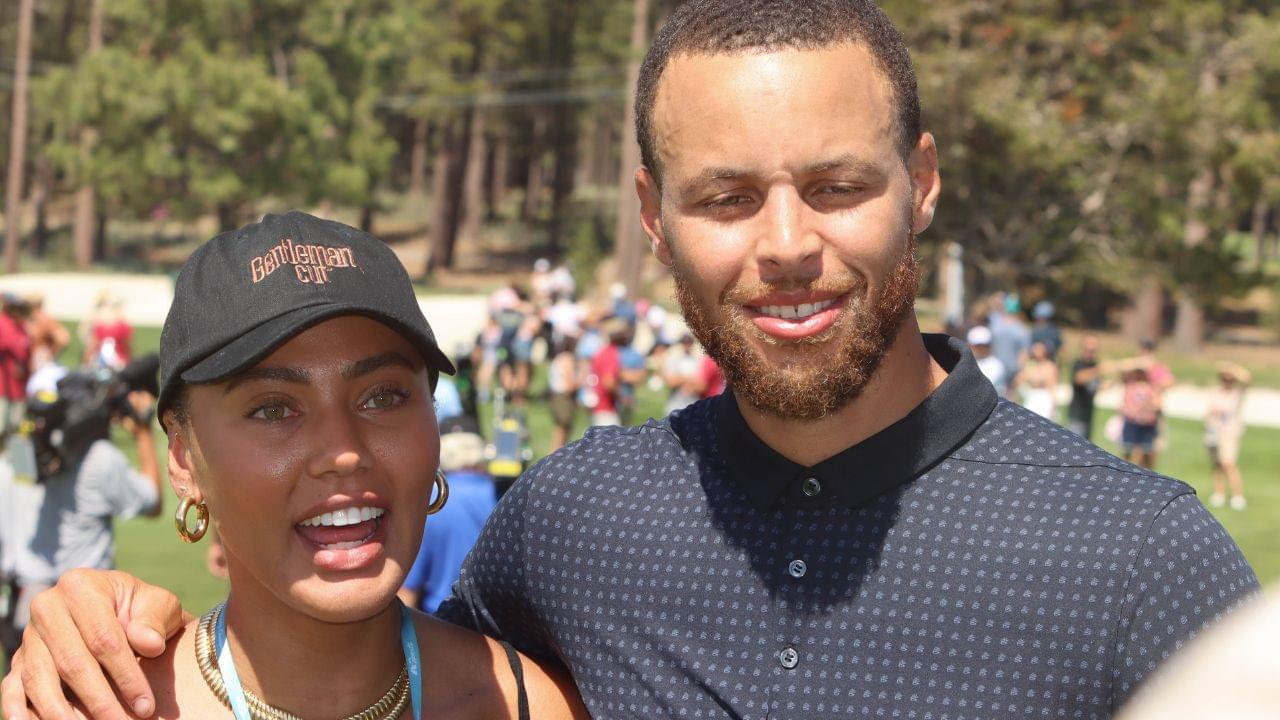 Wife AYESHA CURRY and Winner with a score of 75 points, NBA, Basketball Herren, USA star STEPHEN CURRY in his first golf win at the American Century Championship golf event held at Edgewood Golf Course on the shores of South Lake Tahoe.