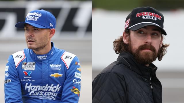 Kyle Larson (L) and Ryan Blaney (R)