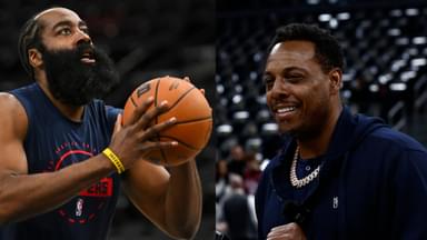 James Harden (L), Paul Pierce (R)