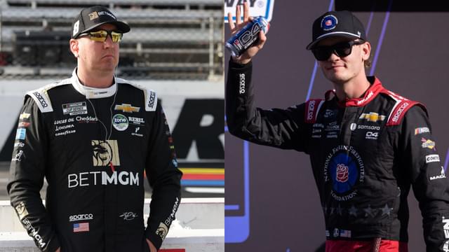 Kyle Busch (L) and Jesse Love (R)