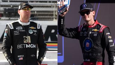 Kyle Busch (L) and Jesse Love (R)