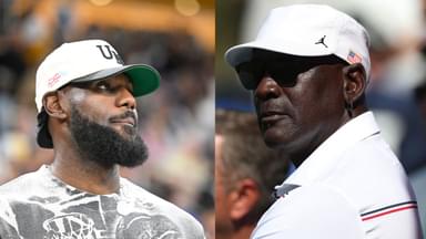 LeBron James (L), Michael Jordan (R)