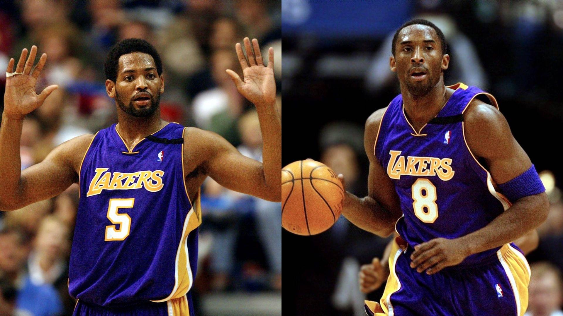 Robert Horry (L) and Kobe Bryant (R)