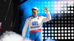 Sep 21, 2025; Loudon, New Hampshire, USA; NASCAR Cup Series driver Ryan Preece (60) is introduced before the start of the Mobil 1 301 at New Hampshire Motor Speedway.