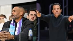 Grant Hill (L), Erik Spoelstra (R)