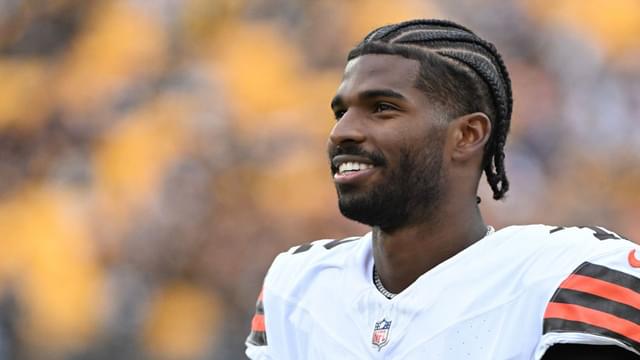 Cleveland Browns quarterback Shedeur Sanders (12) watches the action against the Pittsburgh Steelers during the fourth quarter at Acrisure Stadium.