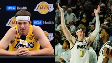Austin Reaves (L), Jake LaRavia (R)