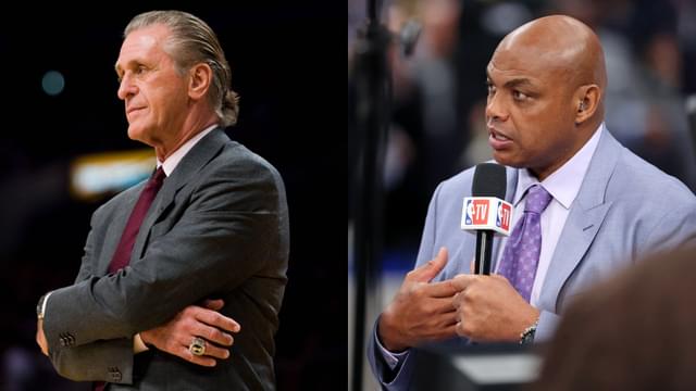 Pat Riley (L) and Charles Barkley (R)