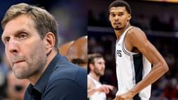 Dirk Nowitzki (L), Victor Wembanyama (R)