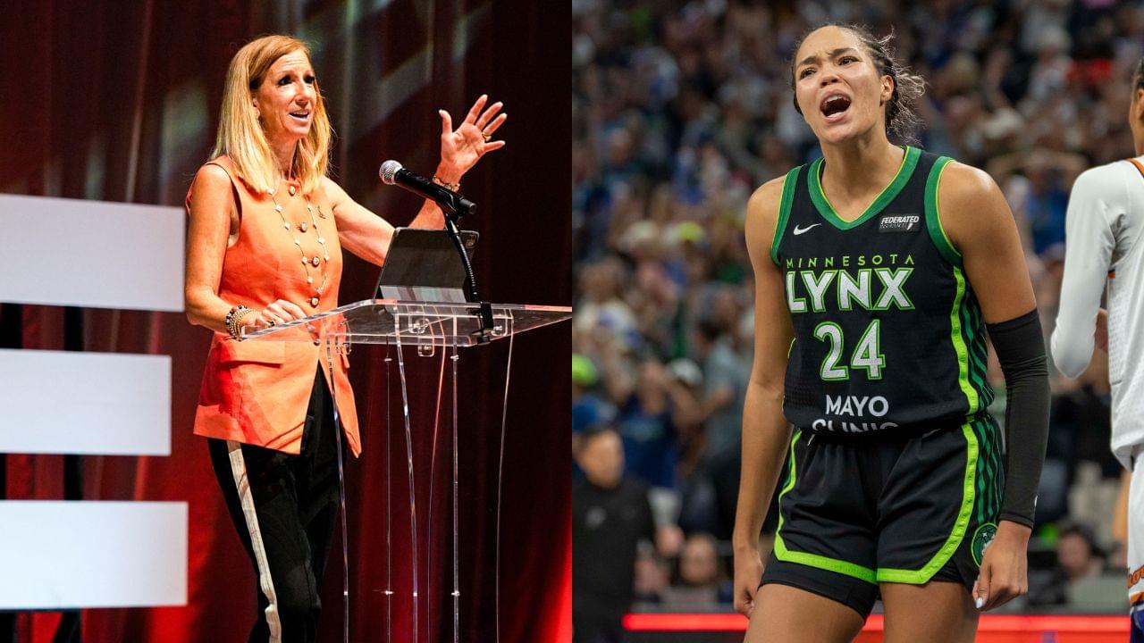 Cathy Engelbert and Napheesa Collier