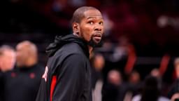 Houston Rockets forward Kevin Durant (7) warms up prior to the game against the Brooklyn Nets at Toyota Center.
