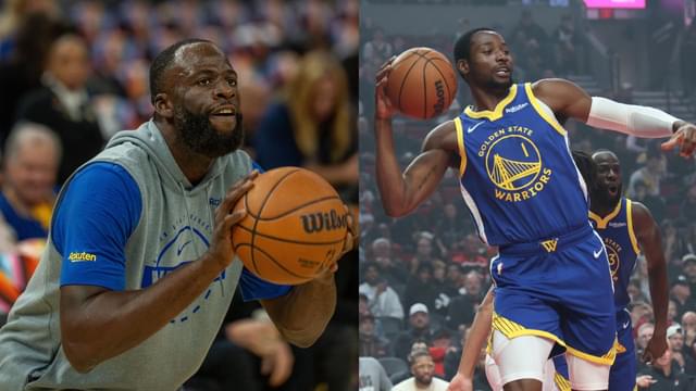 Draymond Green (L), Jonathan Kuminga (R)