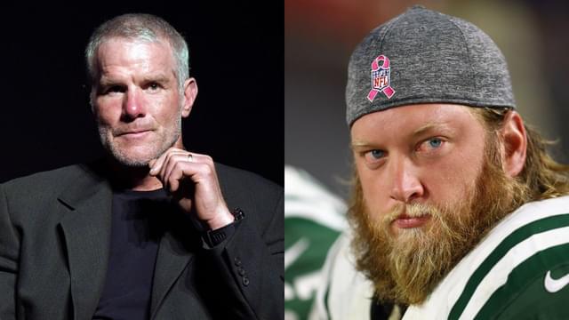 Brett Favre and Nick Mangold