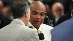 TNT sports analyst Charles Barkley speaks before game two between the Miami Heat and the Denver Nuggets in the 2023 NBA Finals at Ball Arena.