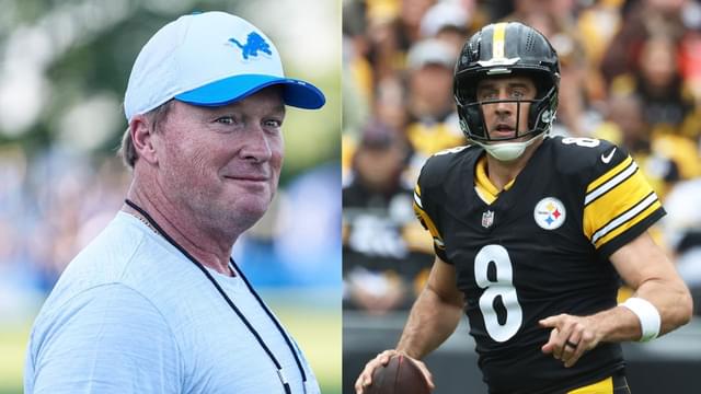 Jon Gruden and Aaron Rodgers