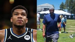 Giannis Antetokounmpo (L), Charles Barkley (R)