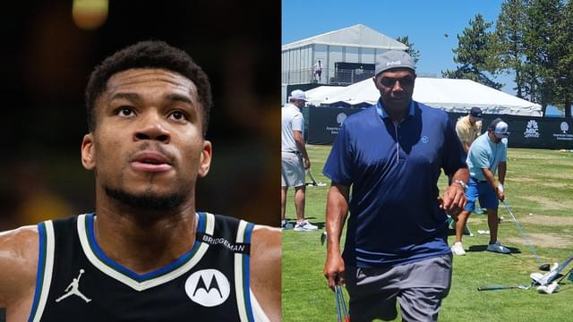 Giannis Antetokounmpo (L), Charles Barkley (R)
