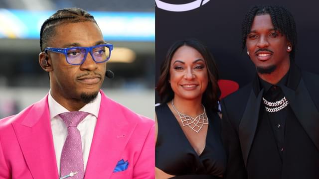 Robert Griffin III, Jayden Daniels with Regina Jackson