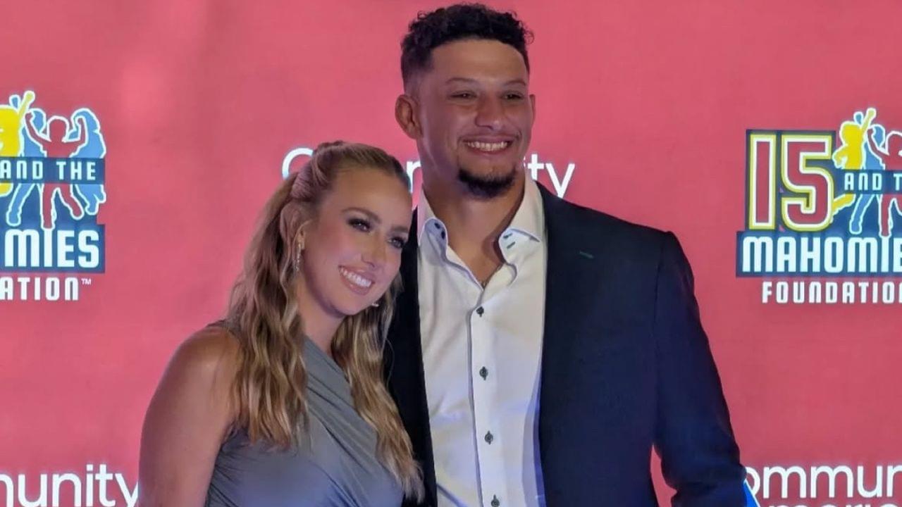 Patrick Mahomes with Brittany Mahomes