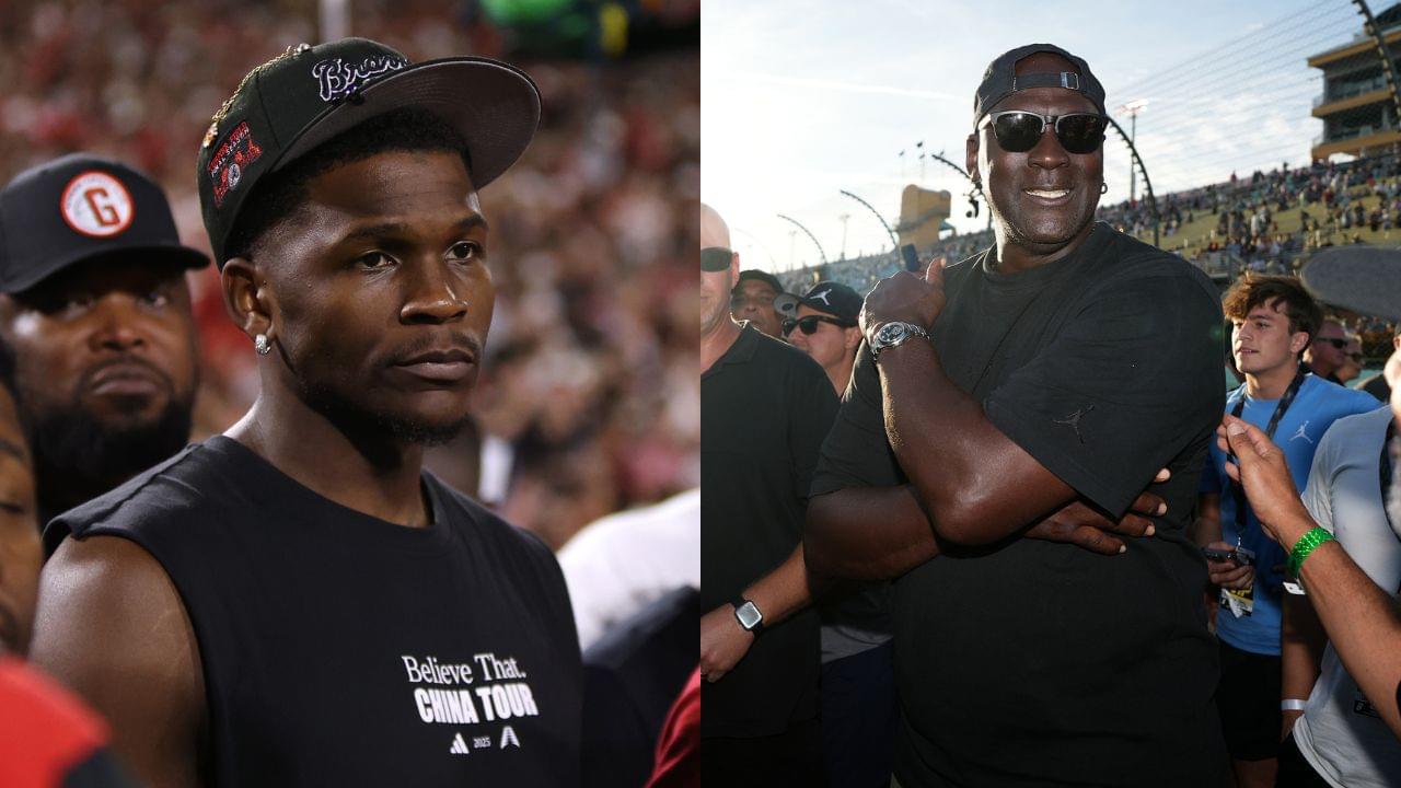 Anthony Edwards(L) and Michael Jordan(R)