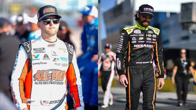 William Byron (L) and Ryan Blaney (R)