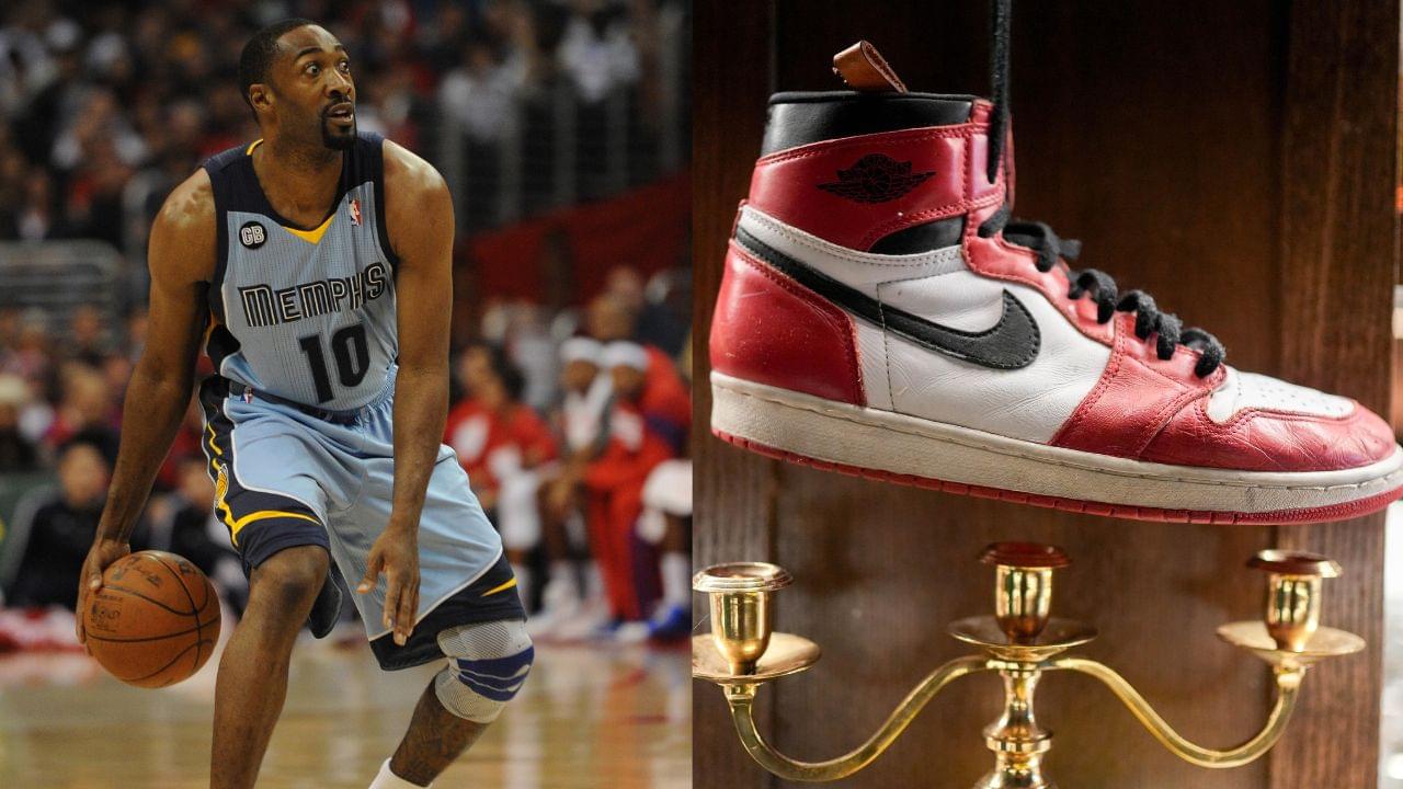 Gilbert Arenas (L), Air Jordans (R)