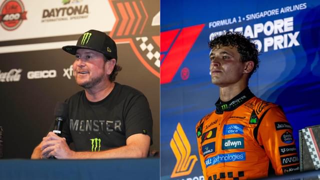 Kurt Busch (L) and Lando Norris (R)