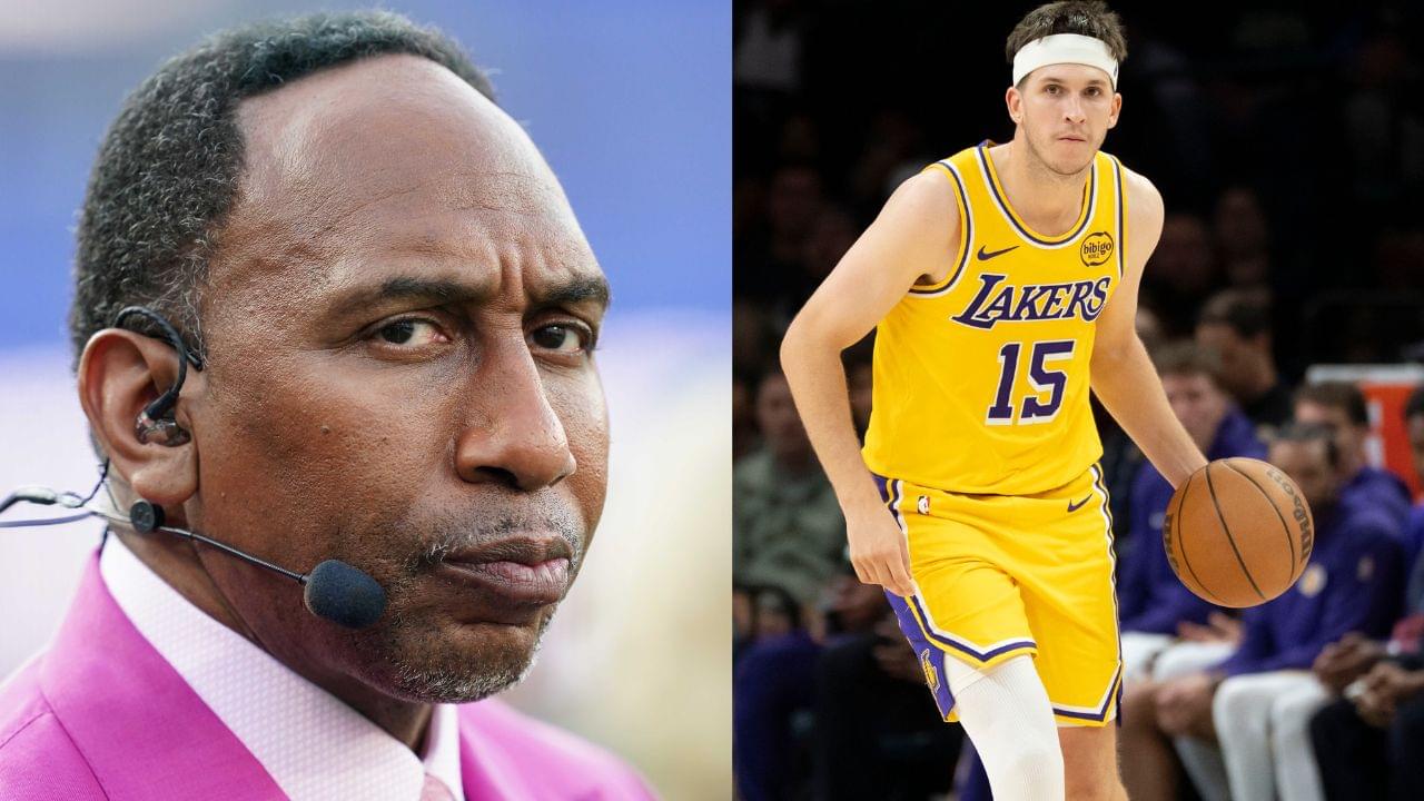 Stephen A. Smith (L), Austin Reaves (R)