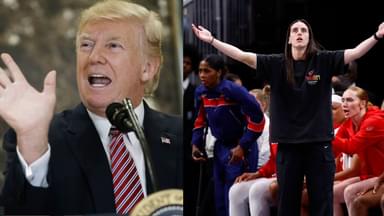 Donald Trump (L), WNBA (R)