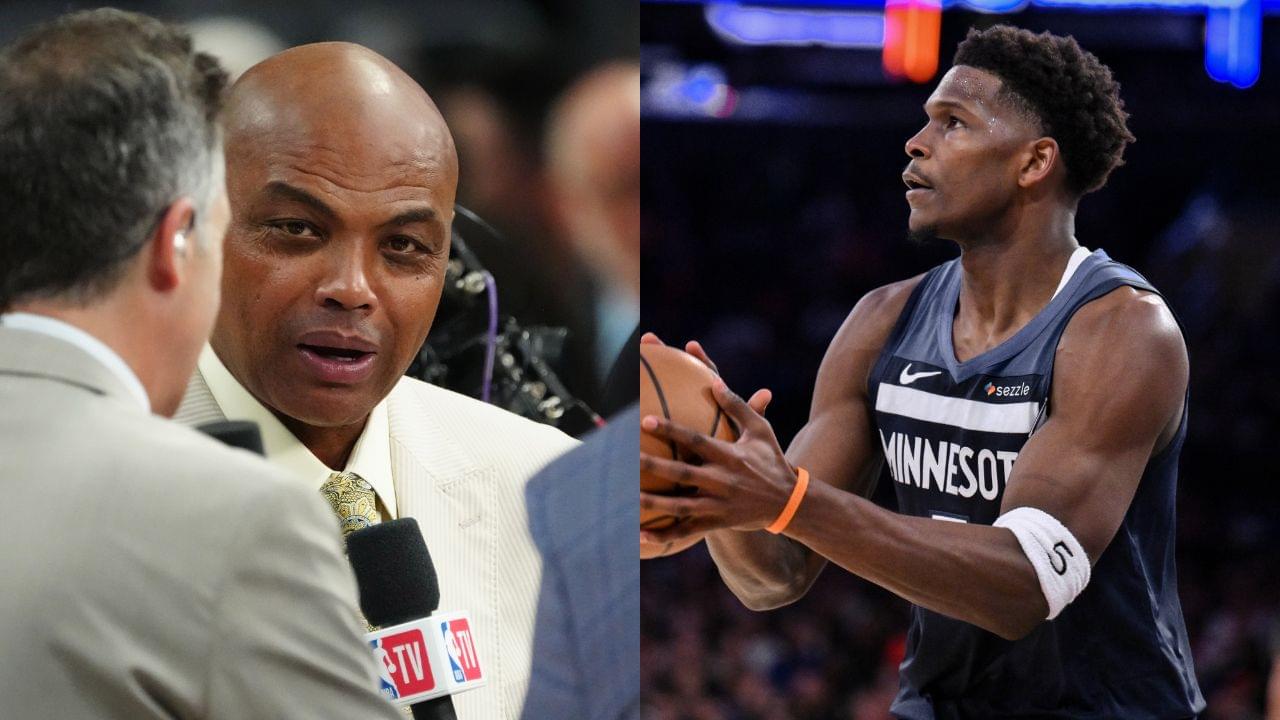 Charles Barkley(L) and Anthony Edwards(R)