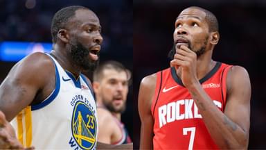 Draymond Green(L) and Kevin Durant(R)