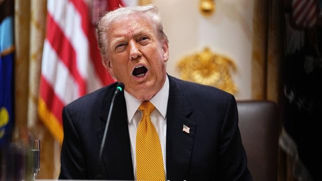 United States President Donald J Trump speaks during a bilateral lunch with Prime Minister Viktor Orban of Hungary in the Cabinet Room of the White House in Washington, DC, USA, on Friday, November 7, 2025. Copyright: xCNPx xMediaPunchx