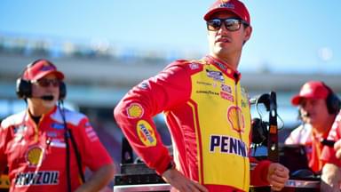 Nov 1, 2025; Avondale, Arizona, USA; NASCAR Cup Series driver Joey Logano (22) during qualifying at Phoenix Raceway