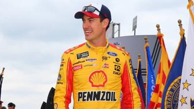 LONG POND, PA - JUNE 02: Monster Energy NASCAR, Motorsport, USA Cup Series driver Joey Logano (22) during driver introductions prior to the Monster Energy NASCAR Cup Series