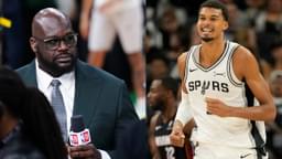 Shaquille O'Neal (L), Victor Wembanyama (R)
