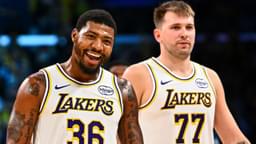 Lakers guards Marcus Smart and Luka Doncic