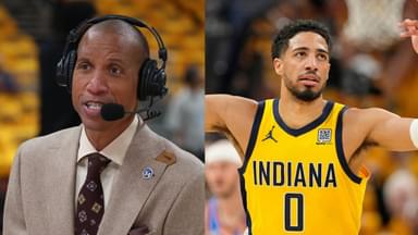 Reggie Miller (L), Tyrese Haliburton (R)