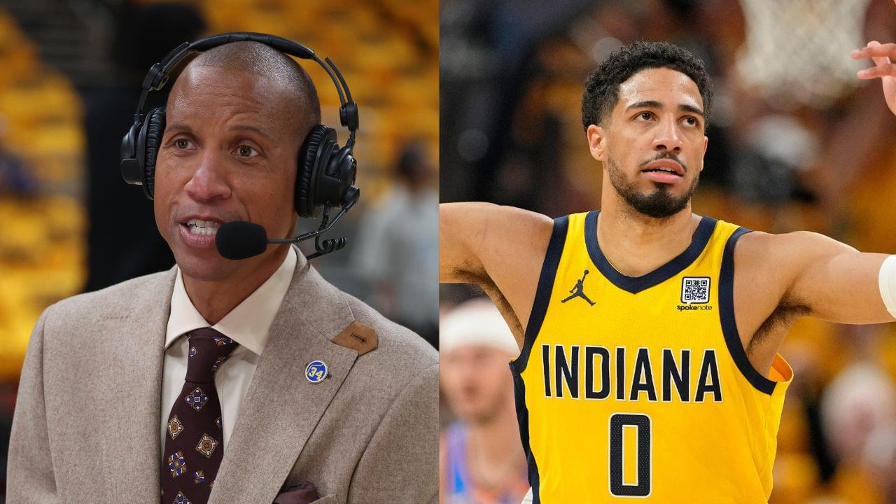 Reggie Miller (L), Tyrese Haliburton (R)