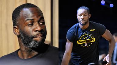 Draymond Green (L), Jonathan Kuminga (R)