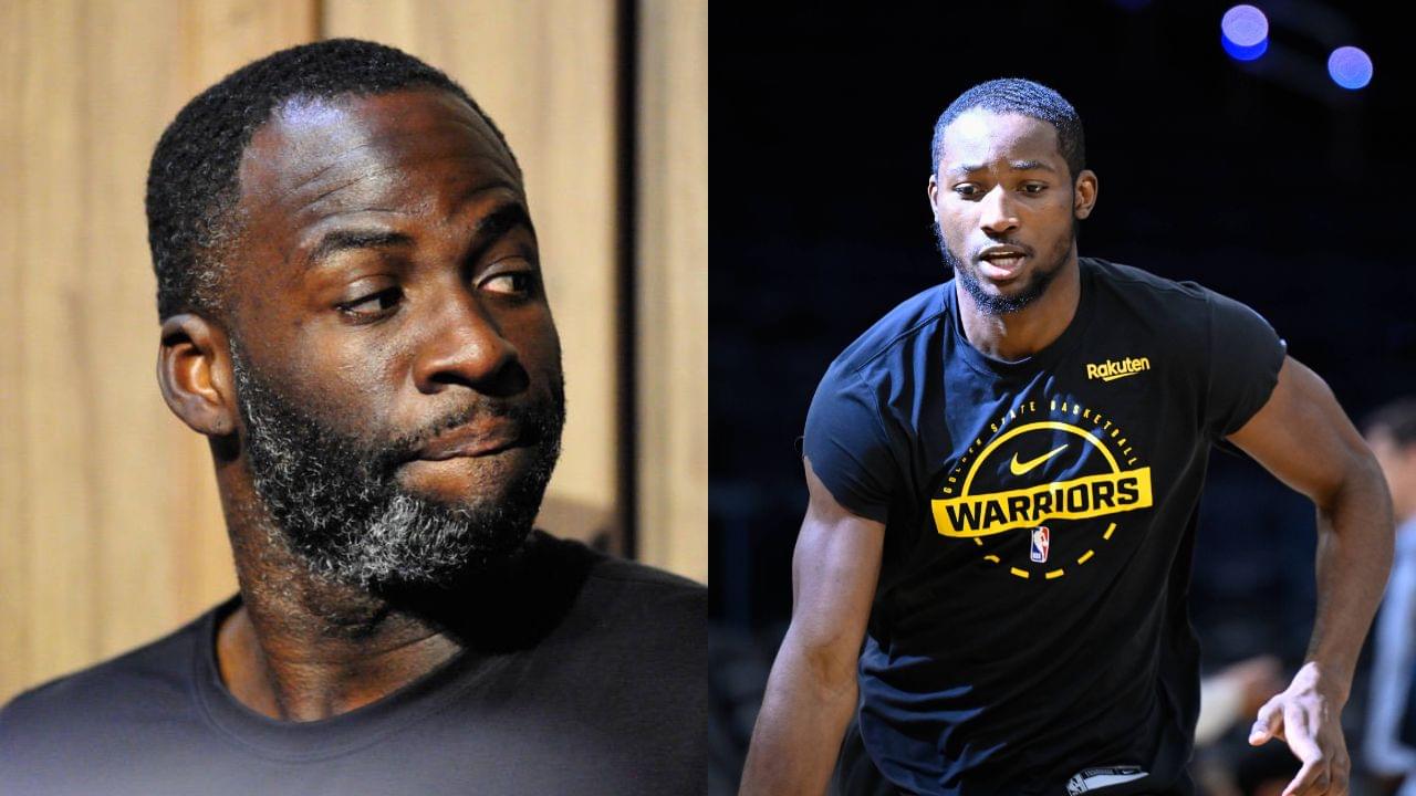 Draymond Green (L), Jonathan Kuminga (R)