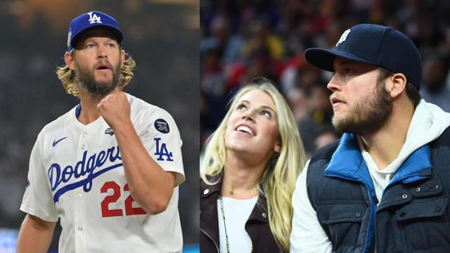 Clayton Kershaw, Kelly Stafford and Matthew Stafford
