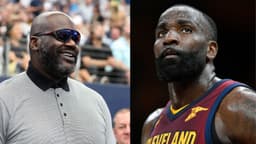 Shaquille O'Neal (L), Kendrick Perkins (R)