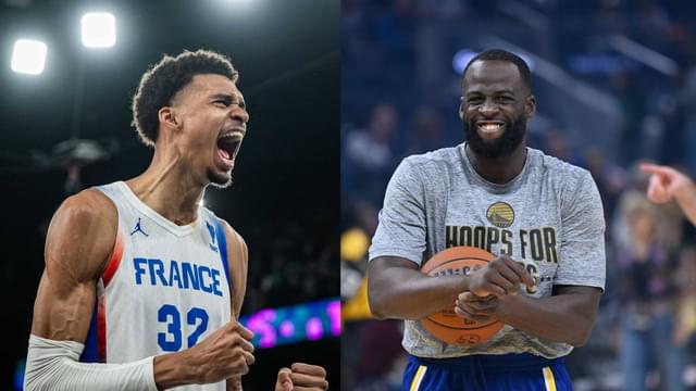 Victor Wembanyama (L), Draymond Green (R)